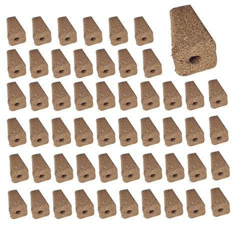 54 Stück Anzuchtschwämme für Hydrokultur Wachstumsschwämme Pflanzenwachstum Soilless Seed Starter Ersatzschwämme aus Organischem Torf für Indoor Garten Gemüse Kräuter Keimung