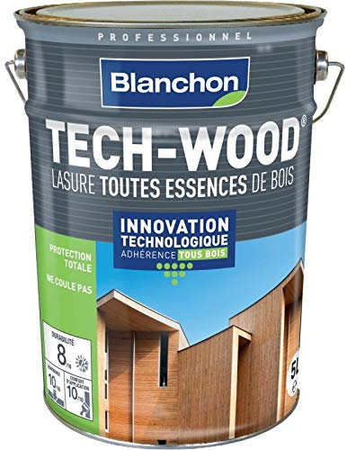 Tech-Wood Lasur Graues Holz - 5L - BLANCHON