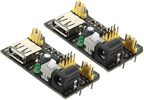 2pcs MB102 MB-102 Solderless Breadboard Power Supply Module 3.3V 5V