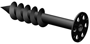 LUX ELEMENTS Schraubdübel 8cm FIX-SD 10 Stk. I Kunststoffschraubdübel mit Bit Typ PH3 / PH2 / PR2 I Tellerdübel zur Konstruktion von Ecken, Regale uvm.