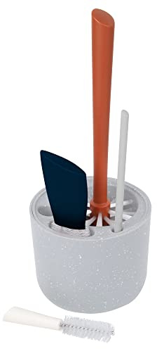 Boon MOD Babyflaschenbürsten zur Reinigung – 4 Stück – Salbei – inklusive Flaschenreinigerbürste, Strohhalm-Reinigungsbürste, Nippelbürste und Detailbürste für Baby-Essentials