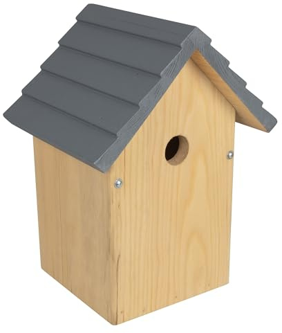 Windhager cassetta nido per uccelli Cosy, legno di pino massiccio, foro dingresso Ø 28 mm, casetta per uccelli, cassetta nido per cinciallegre, da appendere, resistente agli agenti atmosferici