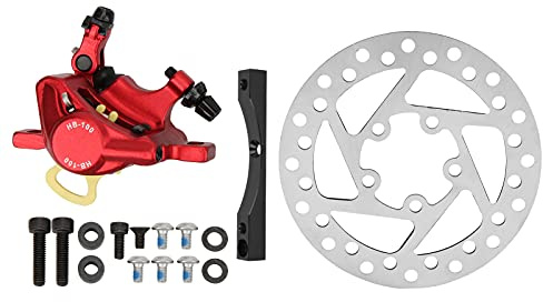 VBESTLIFE Elektroroller Hydraulisches Bremsset, Bremssattel mit Scheibenbremse und Adapter Vorne Hinten Kompatibel mit M365 Elektroroller
