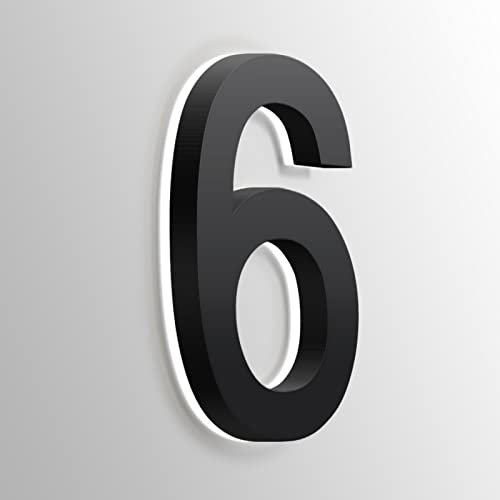 Numero Civico A LED, Numeri Civici Retroilluminati A LED Per Casa, Numeri Civici Illuminati Neri In Acciaio Inossidabile Per Esterni, Cortile, Strada, Luce Bianca,8 Pollici,8