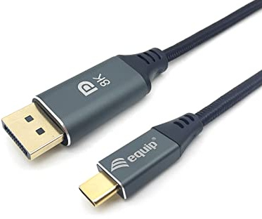 Equip 133422 Premium-USB-C-zu-DisplayPort-Kabel, M/M, 2,0 m, 8 K/60 Hz