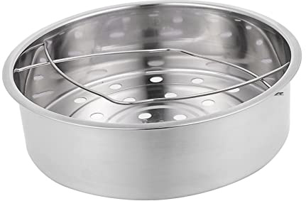1pieza Cesta De Vapor De Acero Inoxidable Con Asas Dobles Rejilla De Cocción Para Cocina Apta Para Arroceras Y Vaporeras Para Arroz Huevos Y Verduras