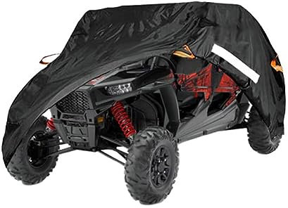 ihreesy Quad Abdeckplane UTV Abdeckung, Autoabdeckung Wasserdicht Oxford-Stoff UTV Schutz Cover Winterfest UV Schutz Staubschutz Fahrzeug Abdeckung,183cmx116cmx111cm