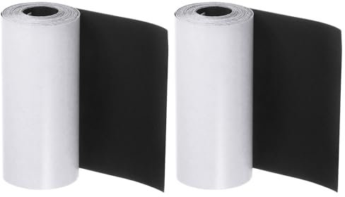 QUARKZMAN 2 Parches de Reparación de Nylon 3x79 Cinta Adhesiva Autoadhesiva Impermeable para Ropa de Tienda de Campaña Bolsas de Ropa Negro