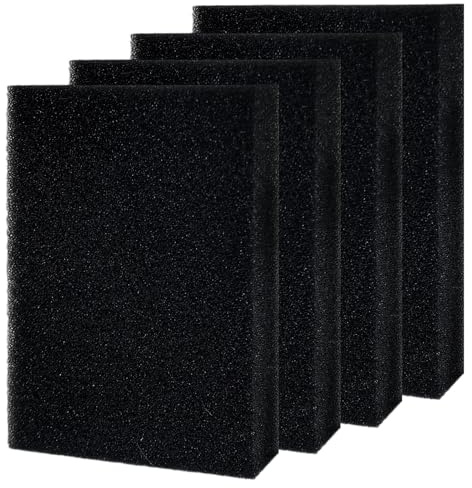 4 Stück Kohlefilter für SOG Abgassystem Aktivkohlefilter Schwammfilter Kompatibel mit Thetford Türvarianten,für Schwammfilter für Ersatz Schwammfilter Filtermatte Wärmepumpentrockner Filter,128×99×22