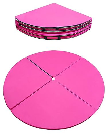 RajoNN Pole Dance Crash-Matte, faltbar, rund, dick, Sicherheits-Crash-Pad, Gymnastik, Sport, Tanz, Fitness, Yoga, Anti-Fall-Anti-Rutsch-Schutzmatte
