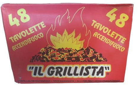Tavolette Accendifuoco 48 cubetti IL GRILLISTA set 5+1 GRATIS (288 CUBETTI TOTALI)