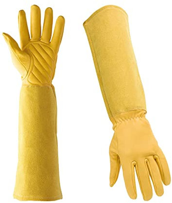 Arrovarp Schnitthandschuhe zum Pflanzen, Gartenhandschuhe für Damen | Dornensichere Gartenhandschuhe | Arbeitshandschuhe für Männer und Frauen, große, rutschfeste Handschuhe für den Garten, stichfest