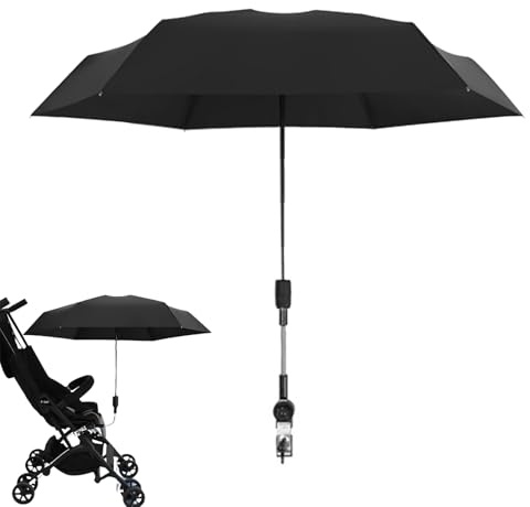 Generisch Ombrellone per passeggino – Passeggino regolabile a 360°