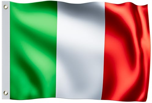 MONZANA® Italien Flagge 150x90cm Italienische Nationalflagge Metallösen strapazierfähig Fahne 100% Polyester Garten Outdoor Indoor Länder doppelt umsäumte Kanten Pflegeleicht