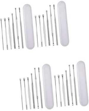minkissy 4sätze Stainless Ear Wax Remover Kit Für Erwachsene Teiliges Set Aus Rostfreiem Edelstahl Mit Aufbewahrungsbox Sicher Ohrreinigung