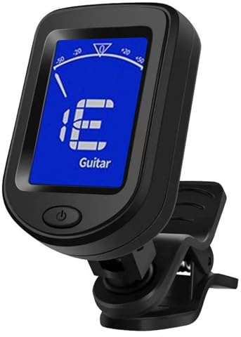 Gitarren-Stimmgerät-Clips, Stimmgerät für Akustikgitarre, automatisches Stimmgerät, digitales elektronisches Stimmgerät, Akustikgitarren-Zubehör, zwölf gleich gehärtete multifunktionale elektronische