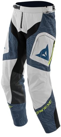 DAINESE - Sterrato Tex Pants, Pantalones De Moto De Tela, Hombre, Glacier Gray/Blue, 48