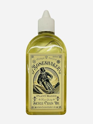 BONESHAKER Bicycle Chain Oil 100ml - 100% natural plant based chain lube. Fully biodegradeable and bio compatible.
