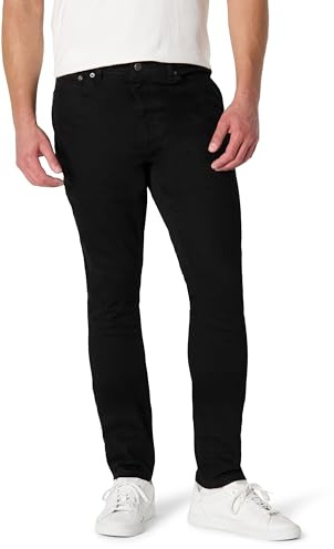 Amazon Essentials Jeans Skinny Mediamente Elasticizzati Uomo, Nero, 40W / 32L