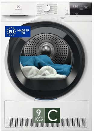 Electrolux Série 600 GentleCare Séchoir à pompe à chaleur, 9 kg, EW6H29C, classe C, 12 programmes, technologie MixCare et SensiCare, fonction anti-pli, 64 dB, filtre EcoFlow, 850 x 596 x 636 mm