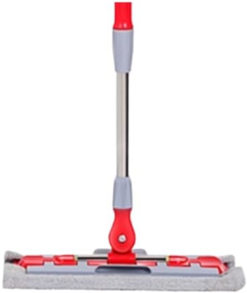 OUYUE Fregona Trapeador De Limpieza Limpieza Profesional con Fregona para Suelos De Madera, Laminados Y Baldosas con Mango Telescópico De Acero Inoxidable Reutilizables Mopa(Rot)
