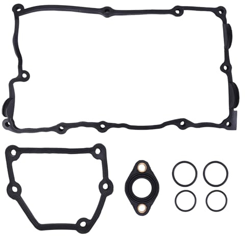 JAWSEU 7 Stück Motorventildeckeldichtung Kompatibel für 1-er E87 3-er E46 E90 X5 E60 X3 Z4 N42 N46 Ersetzt 11120032224 11377502022 11377514007 11377514008