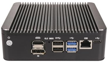 Micro Firewall Appliance, Mini PC, Mikrotik, OPNsense, VPN, Router PC, Celeron 6305, RS55, 6 x Intel 2.5GbE I226-V, COM, HDMI, DP, Type-C, 32G RAM, 512G SSD