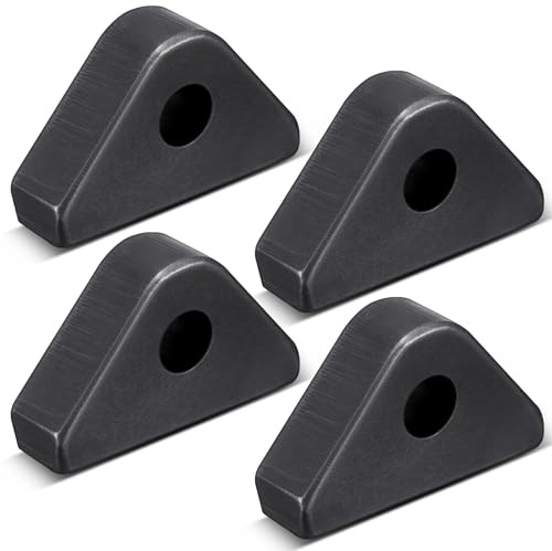 Duraaamo Paquete de 4 ojales soldables, hechos de acero al carbono soldable A36 con carga de trabajo de 4-3/4 toneladas, se adapta a varios pasadores de grillete para elevación industrial, pesa 2.2