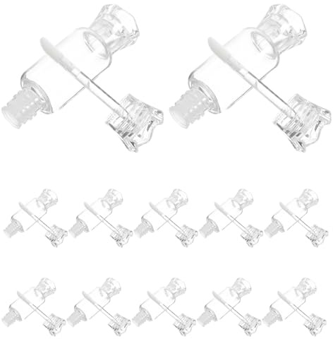 SAFIGLE 12 Tubos Transparentes para Brillo de Labios, Contenedores Vacíos para Esmalte Casero, Envases para Maquillaje Diy, Tamaño Portátil para Viaje y Subenvase de Cosméticos