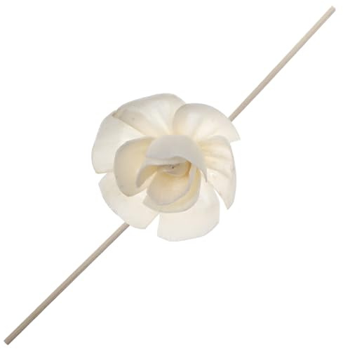PAMINGONO Diffusore di Aromi a Forma di Fiore Realizzato in Fibra di Legno Bianca, Diffusore per Oli Essenziali Senza Fiamma Design Elegante per Decorazione e Atmosfera Rilassante
