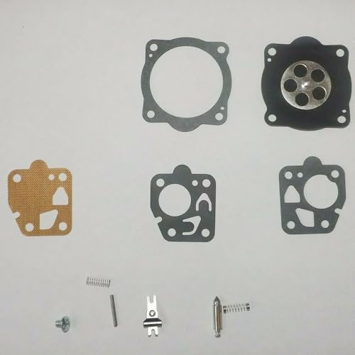 Teikei TK4 Kit de reparación de carburador con diafragma y junta para recortadora de cuerdas B45, juego de mantenimiento del sistema de combustible negro para piezas de equipos eléctricos al aire
