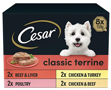 Cesar Classics Dog Tray Mixed Selection 8x 150g
