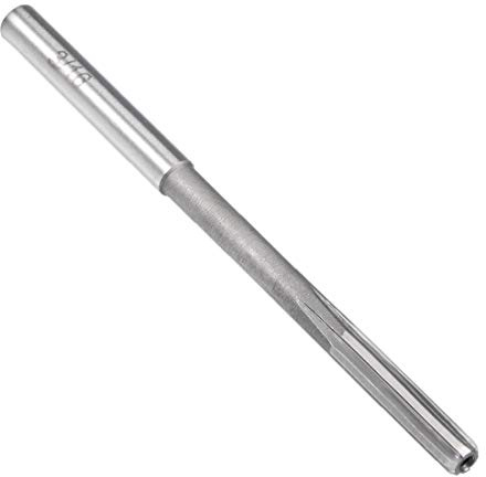sourcing map Chucking Reamer 3/16, H7 HSS Lathe Machine Reamer 6 Straight Flutes, Round Shank Milling Cutting Tool, Reaming Drill Bit for Stainless Steel Metal Hole
