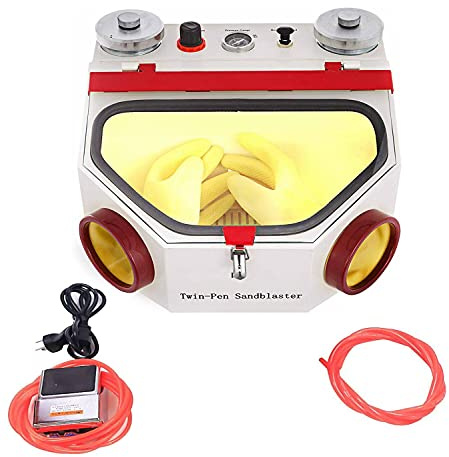 BONEW Double-Pen Fine Sand Blasting Machine Dental Lab Sandblaster