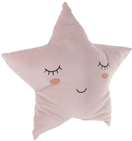Hogar y Mas COJÍN Infantil Estrella Rosa 40X10,5X40CM