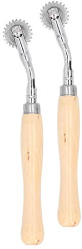BuyWeek Rueda de Calco, 2 Piezas Rueda de Costura de Acero Inoxidable DIY Herramientas de Costura para Corte de Patrón