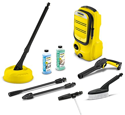 Kärcher Hochdruckreiniger K 2 Compact Car & Home, Druck: max.110 bar, Durchfluss: 360 l/h, Flächenleistung: 20 m²/h, Hochdruckschlauch und -Pistole, Dreckfräser, Home & Car Kit, Strahlrohr