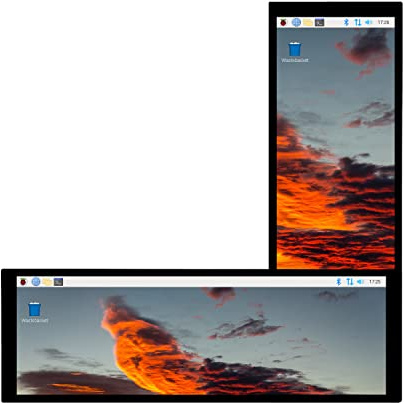 Waveshare 7.9inch HDMI LCD, Capacitive Touch IPS Screen, 400x1280 Resolution, with Toughened Glass Cover, Compatible with Raspberry Pi 4B/3B+/3A+/3B/2B/1B+/1A+/Zero 2 W/Zero W/Zero/Jetson Nano/PC