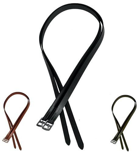 Majestic Ally Ma-0931 Cuero de Estribo inglés, Unisex, Negro, 60 Inch