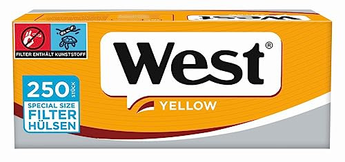 4x250 WEST Filterhülsen Special Yellow 1000 Stk.