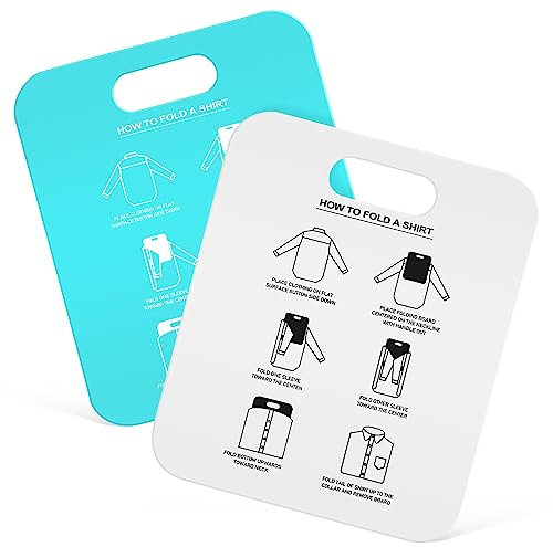Alipis Stofffaltbrett Set 2tlg T-shirt Faltbretter Hemdfaltbretter Faltbrett Für Hemden Kleidung Wäsche Faltfalter