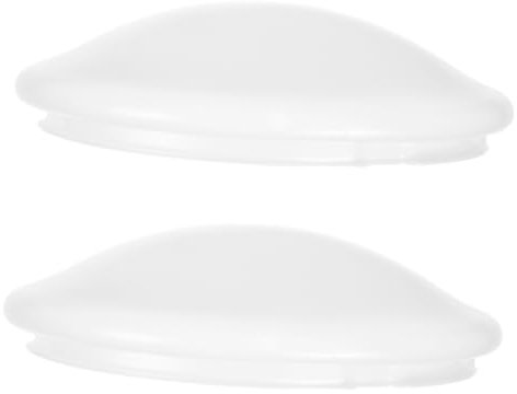 HOMSFOU Lot De 2 Abat-jour De Plafonnier Ronds 29,6 Cm En Pvc Blanc, Remplacement Cache-ampoules Fixation Par Rotation, Pour Chambre, La Cuisine, Balcon Et Salle De Bains
