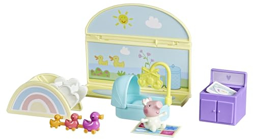 Peppa Pig La Chambre d'Evie, Coffret avec 1 Figurine, 7 Accessoires, Compatible avec La Grande Maison familiale, Jouets pour Jeunes Enfants, dès 3 Ans
