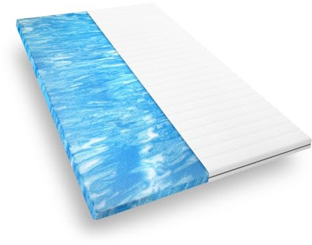 Mister Sandman Topper 120x190 cm – Gelschaum Matratzentopper & Matratzenauflage für alle Matratzen und Boxspringbetten – atmungsaktiv & kühlend – Höhe 5 cm
