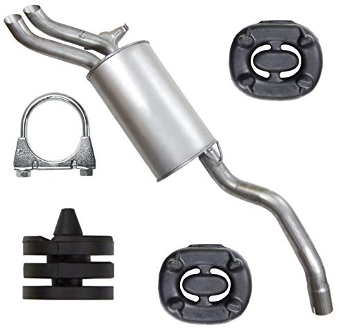FERROZ Auspuff für Mercedes 260 280 300 320 W124 C124 1984-1995 | Endtopf, Motoren: 2.6 -2.8 -3.0 -3.2 | Limousine, Coupe