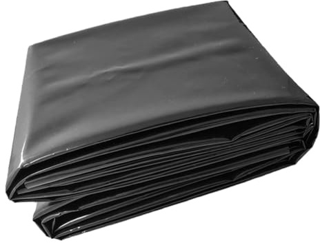 Yardwe Bâche Étanche pour Bassin à Poissons 3m X 3m Membrane Anti-Infiltration Pehd pour Étang Extérieur Revêtement Solide Prédécoupé Protection Aquatique