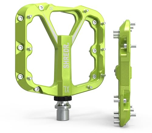 Shredr. Flat 2.0 Pedale für MTB | Superleichte Flatpedals fürs Mountainbike | In 2 Größen und 9 Farben | inkl. schwarzen Reflektoren