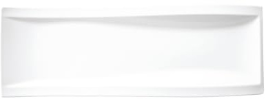 Villeroy & Boch NewWave Antipastiteller, 42 x 15 cm, Premium Porzellan, Weiß
