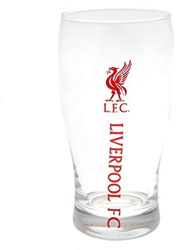 Liverpool FC - Verre à bière officiel (Taille unique) (Transparent/Rouge)
