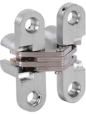In lega di zinco nascosto cerniera invisibile pieghevole porta nascosta croce cerniera nascosta per mobili Hardware pieghevole porta 43.7mm